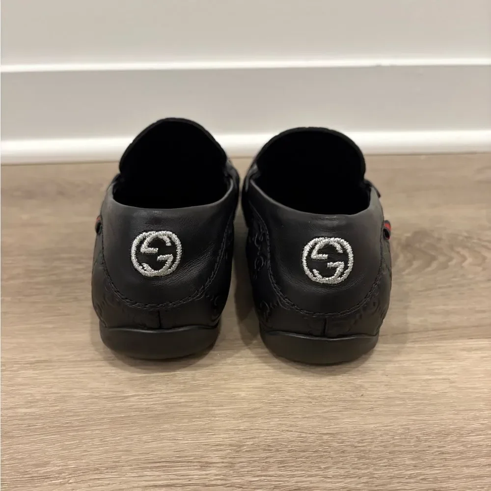 Gucci Guccissima San Marino loafers in black leather